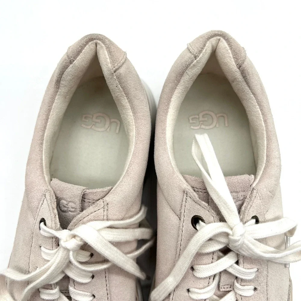 UGG South Bay Sneakers Mens 9 Beige Vream Low Top Suede Trainer Casual Lace Up